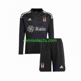 Camisolas de futebol Besiktas Guarda Redes Criança Equipamento Principal 2023/24 Manga Comprida